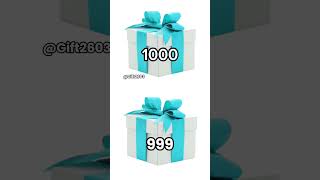 Choose 1000 or 999 🥰🎁🥰 #viral #like #giftbox #tiktok #ytshorts