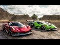 Forza Horizon 5 Drag Race: Koenigsegg Jesko vs 1600HP Lamborghini Essenza SCV12