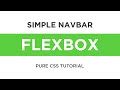 Simple Responsive Navbar using Flexbox | Responsive Navbar Tutorial