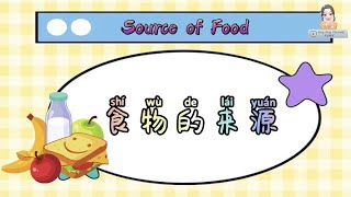 食物的来源 Source of Food｜科学｜学前教育