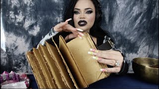 ASMR *studying, writing spells, page turning, soft spoken*