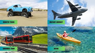 100 Different Types Of Vehicles In English - Transportation Vocabulary And Vehicle Names For Kids