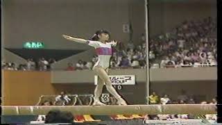 森尾麻衣子（日本）平均台1981国際女子ジュニア札幌大会