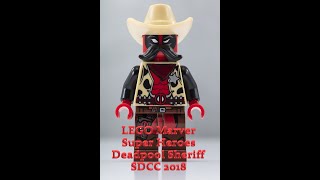 Exclusive Minifigure LEGO Marvel Super Heroes Sheriff Deadpool  SDCC 2018