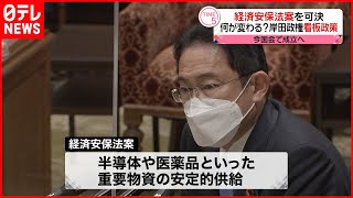 【法案】「経済安全保障」を推進  衆院で可決