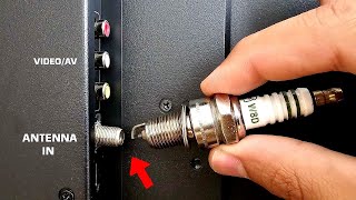 Spark Plug antenna to watch any channel in the world in Full HD format!