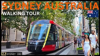 SYDNEY AUSTRALIA VIRTUAL WALKING TOUR | Central Stn to Circular Quay | 4K UHD