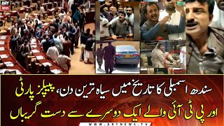 The darkest day in the history of Sindh Assembly, PPP MPA's fights with PTI minister ...