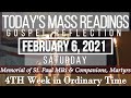 Today's Mass Readings & Gospel Reflection | February 6, 2021 -  Saturday (St. Paul Miki, Companions)