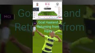 Haaland Goal Scores Returning from Injury Southampton vs Man City 1-4 Commentary Highlights EPL News