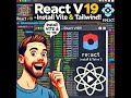 React V19 Setup: Install Vite & Tailwind CSS (Goodbye Create React App!) #react #reactjs