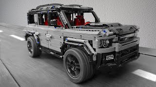 Land Rover Defender 110 VS Treadmill with obstacles. Lego Technic [MOC] 🔥 CRASH Test