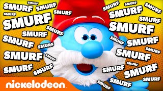 Every Time the Smurfs Say SMURF 🔵 | Nickelodeon Cartoon Universe