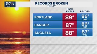 Record-breaking heat in Maine
