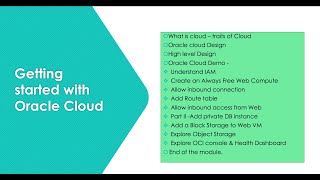 Get started with Oracle Cloud - Part1