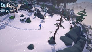 Lonely Mountains: Snow Riders Gameplay ⛷️ Xbox Series X - Downhill fun