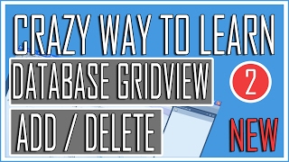 Visual Basic Advance Lesson 25 - Database GridView Add / Delete - Local Database (Crazy Tutorial)👍
