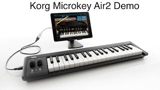 Korg Microkey Air Bluetooth Keyboard Demo and Review