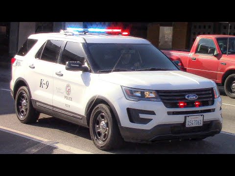 LAPD K-9 Units Responding - YouTube