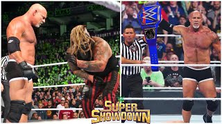 Goldberg Wins UNIVERSAL Championship At Super Showdown 2020 ? WWE Super Showdown 2020 Highlights