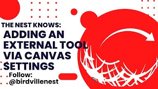 Adding an External Tool to a Canvas Course