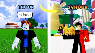Blox Fruits, I tried to get Leopard fruit in 24 Hours