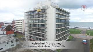 Sanierung der Fassade am Kaiserhof auf Norderney