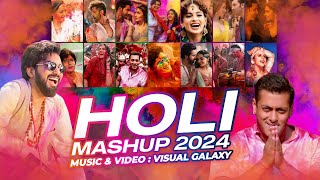 Holi Mashup 2024 | Visual Galaxy | Best of Holi Dance Mashup 2024 | Holi Special Party Songs