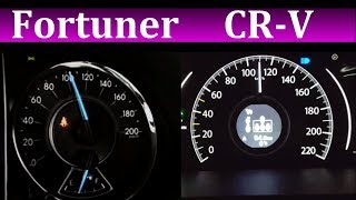 Toyota Fortuner 2.7 vs Honda CR-V 2.0 i-VTEC 0-140 Speed test