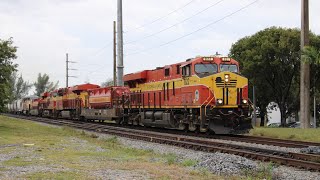 FEC train 206 hauls by North Miami with a massive lashup