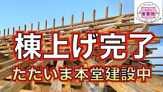 棟上げが完了しました〜ただいま本堂建設中〜（八戸市 普賢院）【2021/11/20】