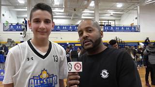 CYBL All-Star Weekend: Grade 8 Team White All-Star MVP Jovan Milicevic \u0026 Drew Ebanks