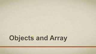 Understanding Object and Array | Part - 5 | Learn JSON and JSON Schema for Absolute Beginners