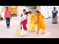 கல்லூரி பெண்களுக்கான பலூன் உடைத்தல் போட்டி balloon breaking match for college girls pulickanmoi