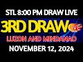 Stl Result Today 8:00 pm draw November 12, 2024 Tuesday Luzon Visayas and Mindanao Area Live