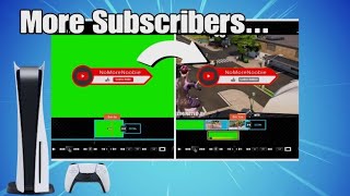 How to Add SUBSCRIBE Animation on PS5 - MORE SUBS🚀