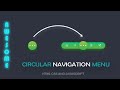 Best Circular Navigation Menu using Html CSS & JavaScript  |  Circle Radial Menu