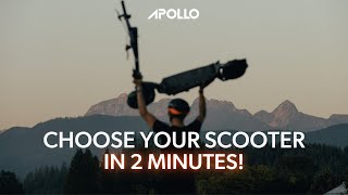 Find the Perfect Apollo Scooter for You in 2 MINUTES!