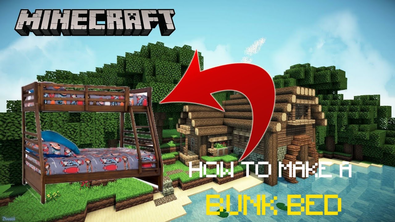 How To Make A Bunk Bed In Minecraft (type #1) - YouTube