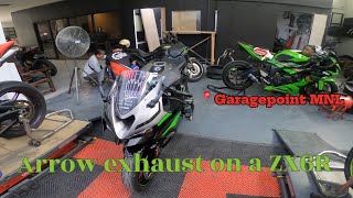 E-Bike no more | changing stock exhaust to Arrow exhaust | 2024 Kawasaki ZX6R | Garagepoint MNL