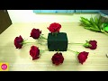 DIY Rose mix Rain Lily leaf Flower Arranged by Oval shape |Flower shop 39