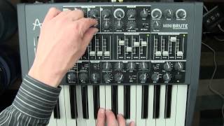 The Arturia Minibrute- Part 1-  The Oscillator