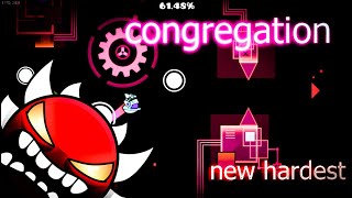 NEW HARDEST! congregation 35% EXTREME DEMON (jump from chroma 2 and bloodbath) live 67#