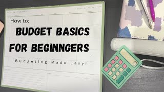 Budgeting for Beginners: Expenses for January  How to Make a Budget  2025