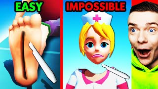 EASY SURGERY vs IMPOSSIBLE SURGERY (Doctor Simulator)