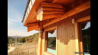 [특별한 통나무집] 적삼목 통나무주택 완결 편 Western Red Cedar Post \u0026 Beam - Octagon  핸드메이드, 평창 진부