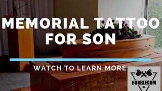 Memorial Tattoo Ideas For Son / Using Cremation Ashes in Tattoo Ink For a Memorial Tattoo.