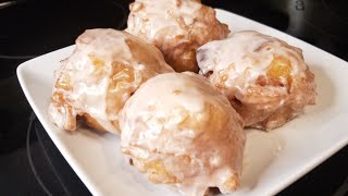 HOW TO COOK PEACH FRITTERS FLUFFY AND SOFT