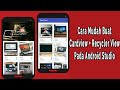 Tutorial Cardview + Recyclerview Android Studio