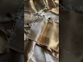 Gold and copper tissue silk sarees